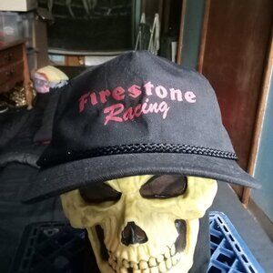 Deadstock Vintage Firestone Racing Rope Snap Trucker Hat Cap